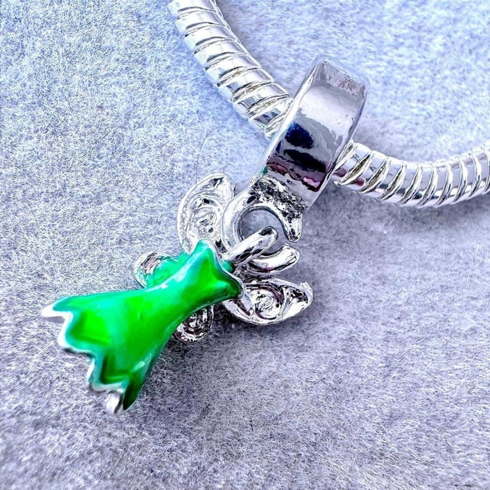 Green Tinker Bell Dangle Charm fits‎ European Bracelet